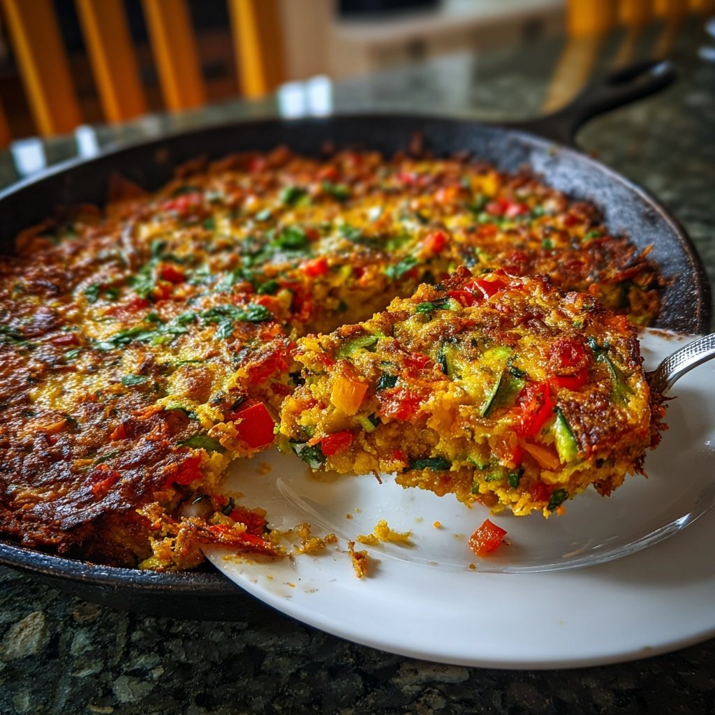 Baked Veggie Chickpea Skillet
