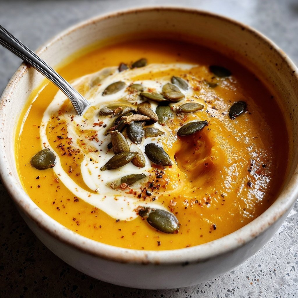 Creamy squash soup recipe