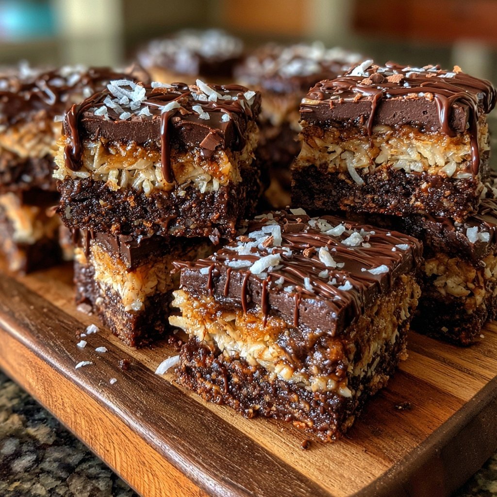 Chocolate Coconut Squares