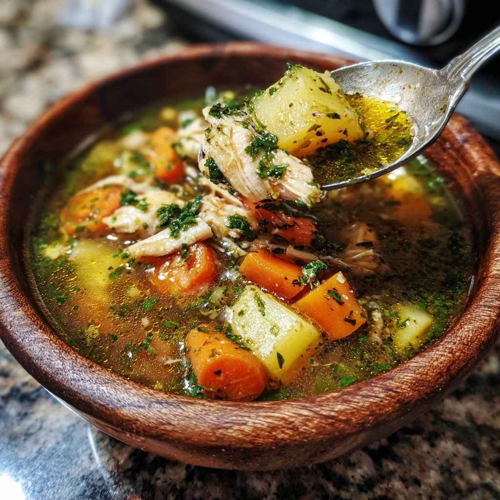 Spring Chicken Vegetable Soup