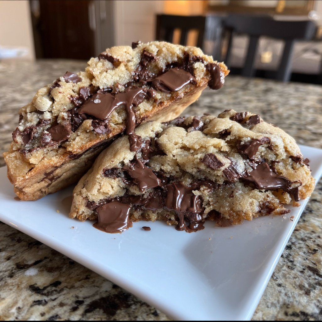 Super Bowl Desserts Fudge Stuffed Cookies