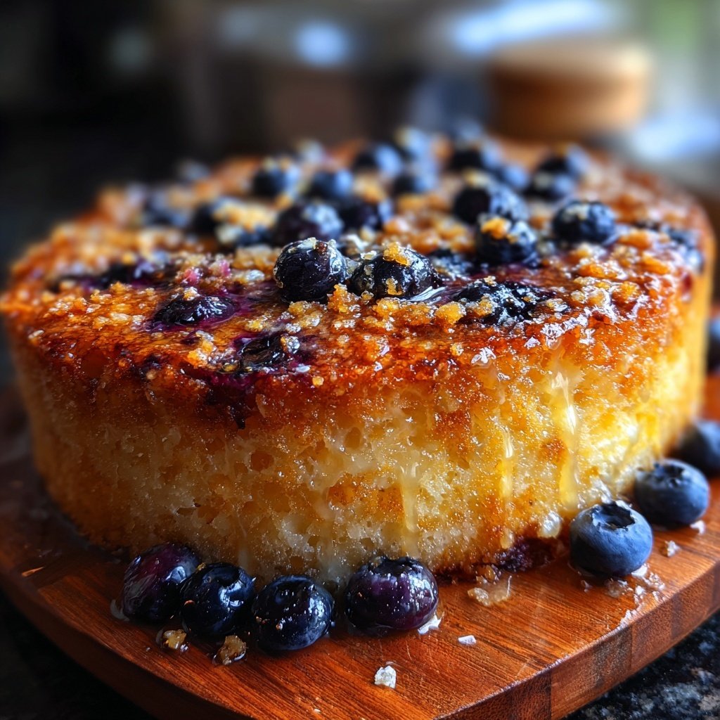 Spring Brunch Blueberry Pancake Bake