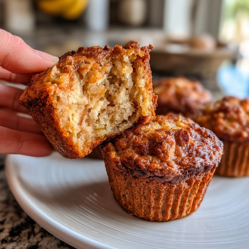 Cottage Cheese Banana Muffins