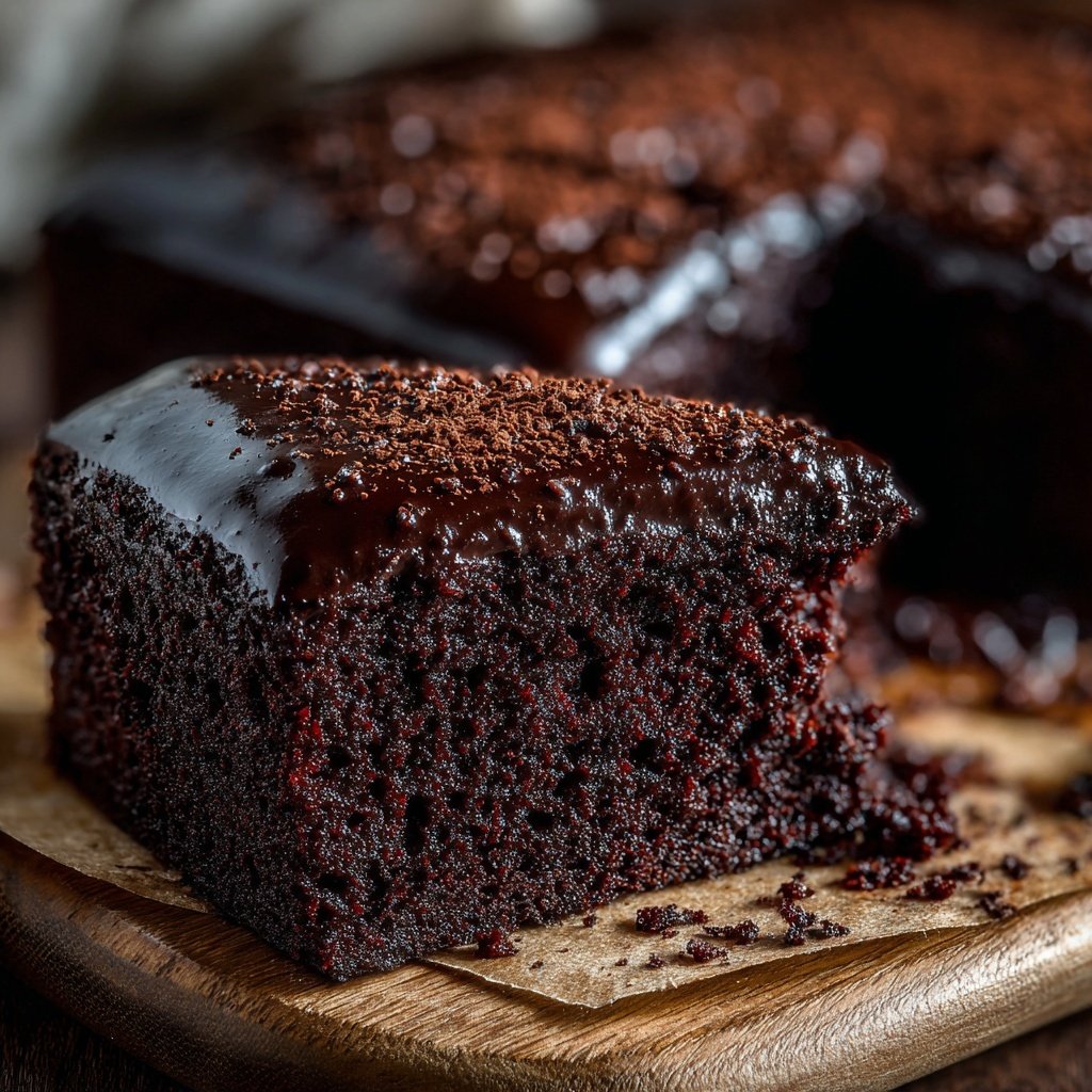 Moist Dark Cocoa Snack Cake