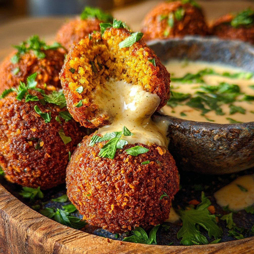 Super Bowl Food Crispy Falafel Nuggets