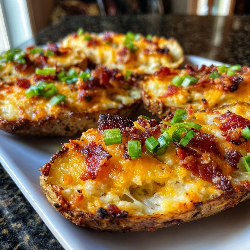 Super Bowl Party Food Stuffed Potato Skins